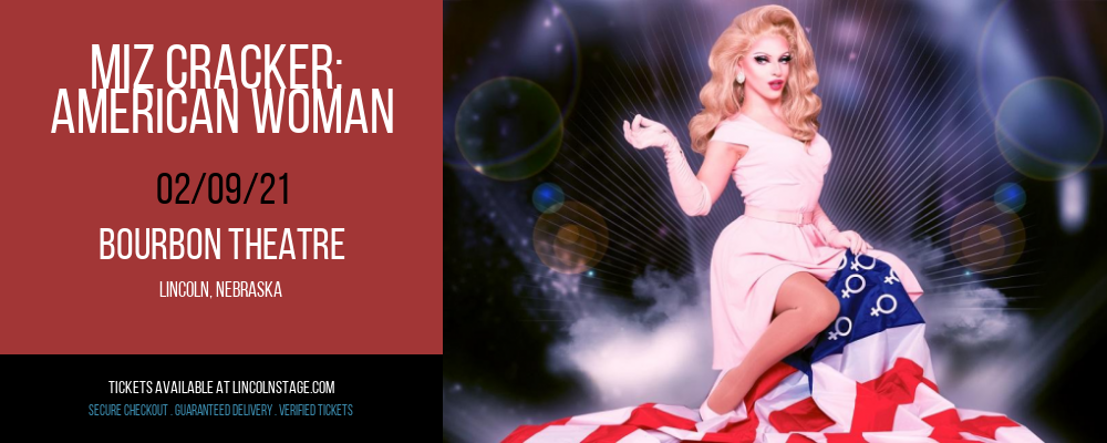 Miz Cracker: American Woman at Bourbon Theatre tickets Miz Cracker: American Woman at Bourbon Theatre