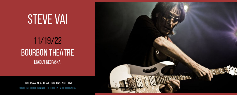 Steve Vai at Bourbon Theatre tickets Steve Vai at Bourbon Theatre