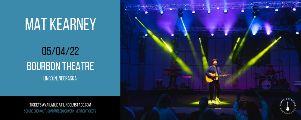 Mat Kearney at Bourbon Theatre tickets Mat Kearney at Bourbon Theatre