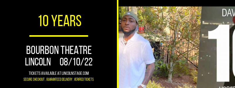 10 Years at Bourbon Theatre tickets 10 Years at Bourbon Theatre