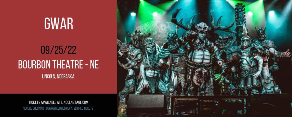 GWAR at Bourbon Theatre tickets GWAR at Bourbon Theatre