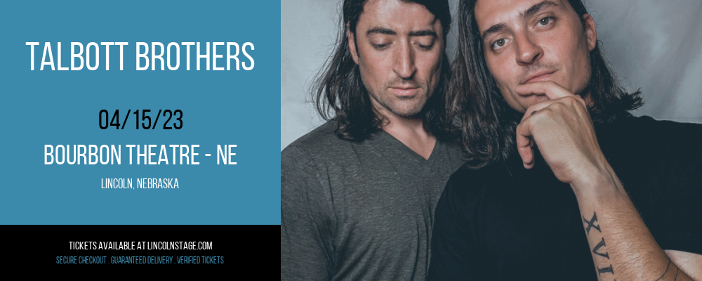 Talbott Brothers at Bourbon Theatre tickets Talbott Brothers at Bourbon Theatre