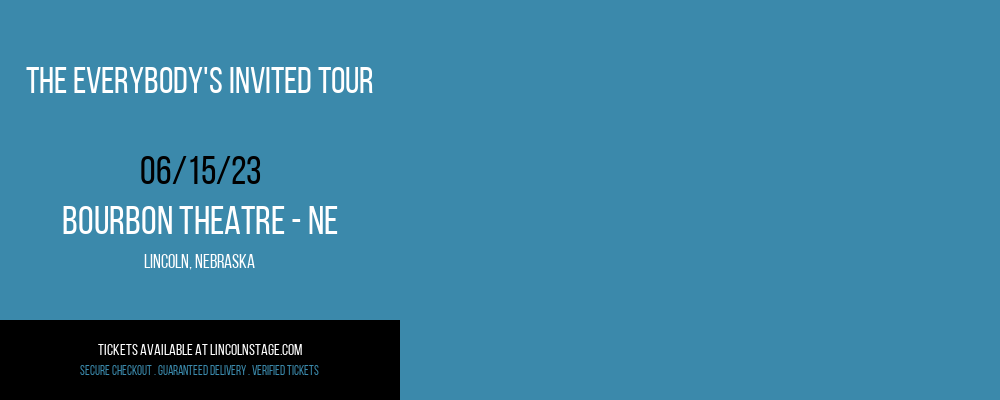 The Everybody's Invited Tour at Bourbon Theatre tickets The Everybody's Invited Tour at Bourbon Theatre