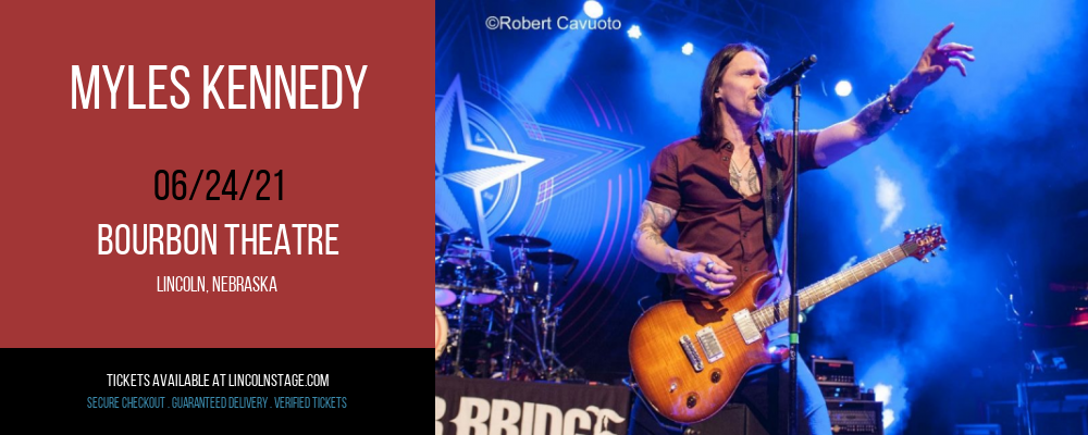Myles Kennedy at Bourbon Theatre tickets Myles Kennedy at Bourbon Theatre