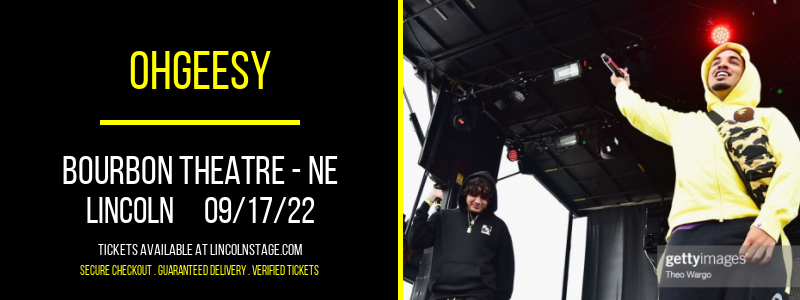 OhGeesy at Bourbon Theatre tickets OhGeesy at Bourbon Theatre