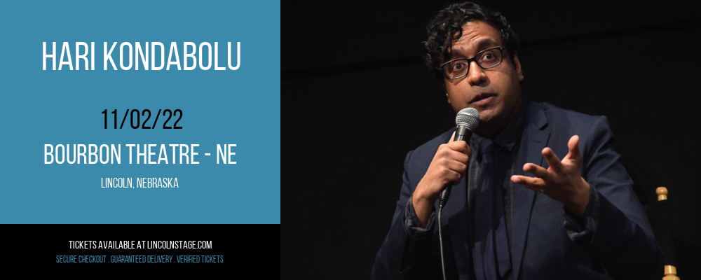 Hari Kondabolu at Bourbon Theatre tickets Hari Kondabolu at Bourbon Theatre
