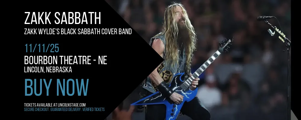 Zakk Sabbath - Zakk Wylde's Black Sabbath Cover Band at Bourbon Theatre - NE