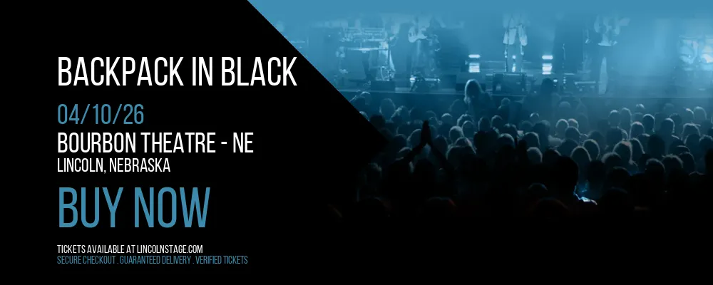 Backpack in Black at Bourbon Theatre - NE